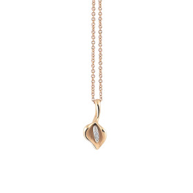         Roségold, Halsschmuck, Cammilli Calla Anhänger mit Halskette GPE0881J