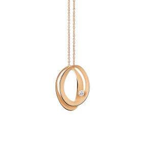         Roségold, Halsschmuck, Cammilli Dune Anhänger mit Halskette GPE3666J
