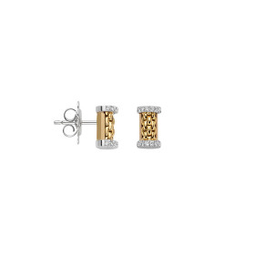        Gelbgold &amp; Weißgold, Ohrringe, FOPE Essentials Ohrstecker 07E08OX_BB_G_XXX_000
