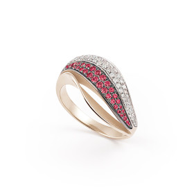         Roségold, Ringe, Cammilli Velaa Color Ring GAN3299V06N