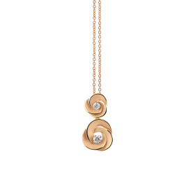         Roségold, Halsschmuck, Cammilli Desert Rose Anhänger mit Halskette GPE3476J