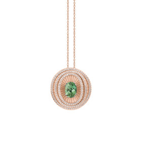         Roségold, Halsschmuck, Cammilli Cocoon Anhänger mit Halskette GPE3637PT12