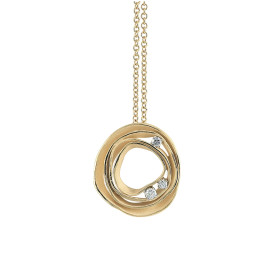         Gelbgold, Halsschmuck, Cammilli Dune Anhänger mit Halskette GPE0776U