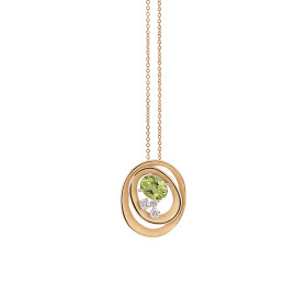         Roségold, Halsschmuck, Cammilli Dune Solar Color Anhänger mit Halskette GPE3390JT11