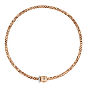         Roségold, Halsschmuck, FOPE Solo Flex'it Halskette 62606CX_PB_R_XBX_034