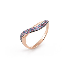         Roségold, Ringe, Cammilli Velaa Color Ring GAN3331V08P