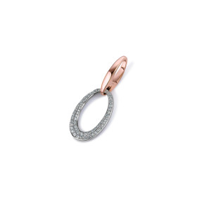         Weißgold, Halsschmuck, Emil Kraus Ellipse E170 Diamant Clip 57.22.KV.E170D2W