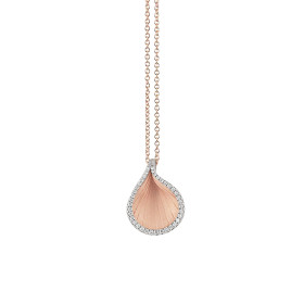         Roségold, Halsschmuck, Cammilli Goccia Anhänger mit Halskette GPE20031P