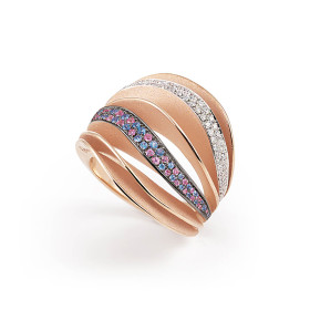        Roségold, Ringe, Cammilli Velaa Color Ring GAN3297V08P