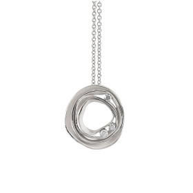         Weißgold, Halsschmuck, Cammilli Dune Anhänger mit Halskette GPE0776W