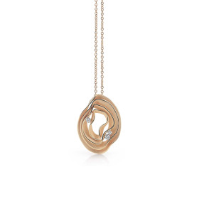         Roségold, Halsschmuck, Cammilli Dune Anhänger mit Halskette GPE2444J