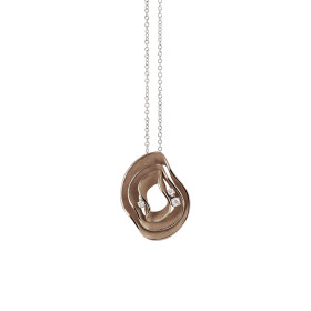         Gold farbig veredelt, Halsschmuck, Cammilli Dune Anhänger mit Halskette GPE3256C