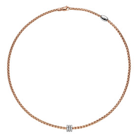         Roségold, Halsschmuck, FOPE Eka Flex'it Collier 73901CX_BB_R_BBB_043