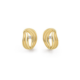         Gelbgold, Ohrringe, Cammilli Velaa Star Ohrringe GOR3249U