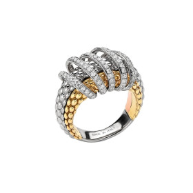         Gelbgold &amp; Roségold &amp; Weißgold, Ringe, FOPE Solo Flex'it Ring 65106AX_PB_4_XBX_140