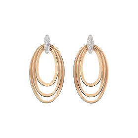         Roségold, Ohrringe, Cammilli Dune Chic Pavé Ohrringe GOR3674PAVJ