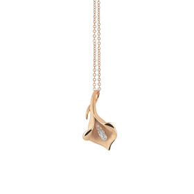         Roségold, Halsschmuck, Cammilli Calla Anhänger mit Halskette GPE0197J