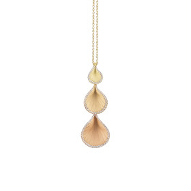         Gelbgold, Halsschmuck, Cammilli Goccia Anhänger mit Halskette GPE2110G