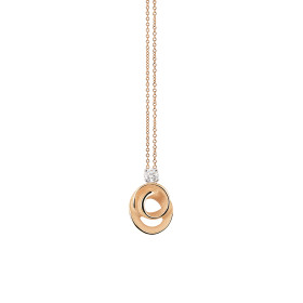         Roségold, Halsschmuck, Cammilli Dune Assolo Anhänger mit Halskette GPE3696J