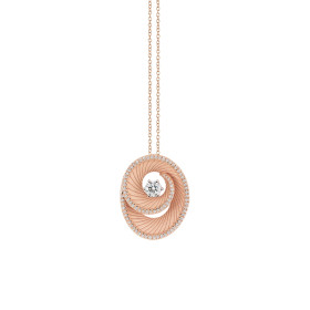         Roségold, Halsschmuck, Cammilli Athena Anhänger mit Halskette GPE3614PT40