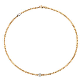         Gelbgold, Halsschmuck, FOPE Eka Flex'it Halskette 73001CX_PB_G_XBX_043