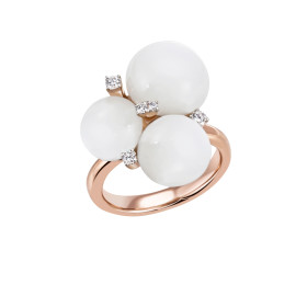         Rotgold, Ringe, Frank Trautz Damenring Colorelle 1-08994-73-0753