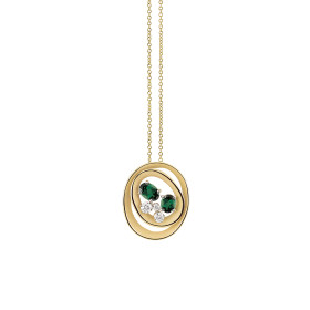        Gelbgold, Halsschmuck, Cammilli Dune Solar Color Anhänger mit Halskette GPE3495UT12