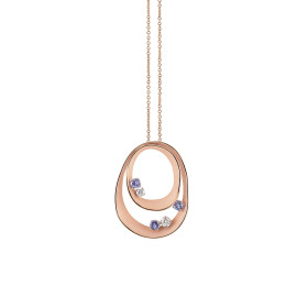         Roségold, Halsschmuck, Cammilli Dune Color Anhänger mit Halskette GPE3384PT01