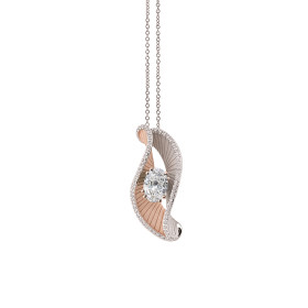         Roségold &amp; Weißgold, Halsschmuck, Cammilli Regina Couture Anhänger mit Halskette GPE36221B