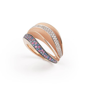         Roségold, Ringe, Cammilli Velaa Color Ring GAN3298V08P