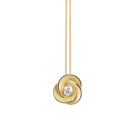         Gelbgold, Halsschmuck, Cammilli Desert Rose Anhänger mit Halskette GPE3233U
