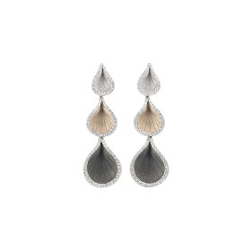         Roségold &amp; Weißgold, Ohrringe, Cammilli Goccia Ohrringe GOR2115T