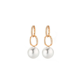         Roségold, Ohrringe, Gellner Modern Classics Creolen mit Einhänger 5-24803-01