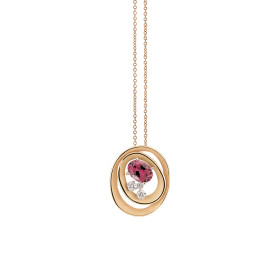         Roségold, Halsschmuck, Cammilli Dune Solar Color Anhänger mit Halskette GPE3390JT10