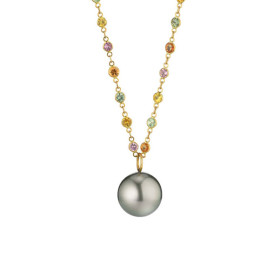         Gelbgold, Halsschmuck, Gellner Modern Classics Collier mit Einhänger 5-24481-04