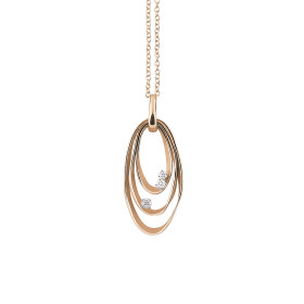         Roségold, Halsschmuck, Cammilli Dune Anhänger mit Halskette GPE1245J