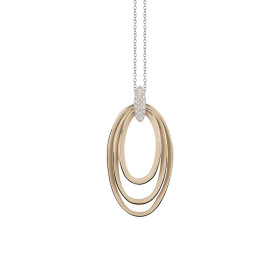         Roségold, Halsschmuck, Cammilli Dune Chic Pavé Anhänger mit Halskette GPE3671PAVN
