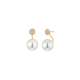         Roségold, Ohrringe, Gellner Modern Classics Ohrstecker mit Einhänger 5-24121-06