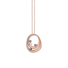         Roségold, Halsschmuck, Cammilli Dune Color Anhänger mit Halskette GPE3385PT01