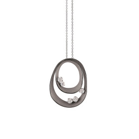         Gold farbig veredelt, Halsschmuck, Cammilli Dune Loops Anhänger mit Halskette GPE3516E