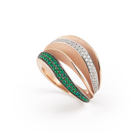         Roségold, Ringe, Cammilli Velaa Color Ring GAN3298V05P