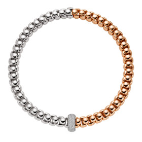         Roségold &amp; Weißgold, Halsschmuck, FOPE Luna Halskette 52107C2_PB_1_XBX_040