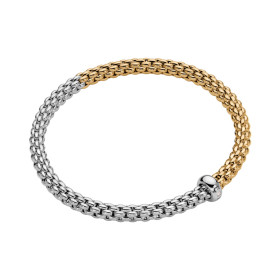         Gelbgold &amp; Weißgold, Armschmuck, FOPE Solo Flex'it Armband 01M06B2_BB_2_XBX_0XS