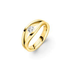         Gelbgold, Ringe, Henrich & Denzel Tensio Solitärring G7500.03000