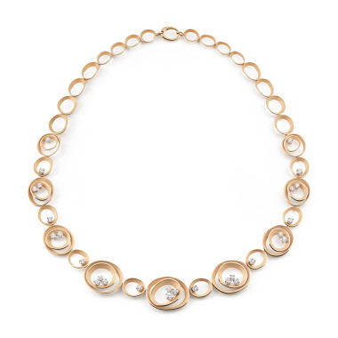         Roségold, Halsschmuck, Cammilli Dune Solar Collier