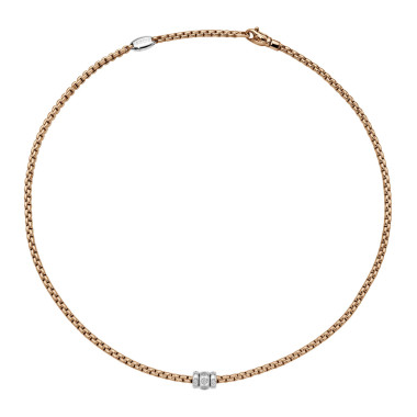         Roségold, Halsschmuck, FOPE Eka Halskette