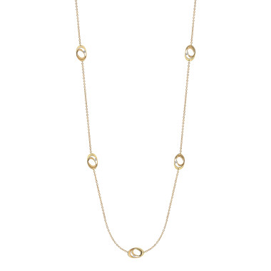         Gelbgold, Halsschmuck, Cammilli Dune Lange Kette