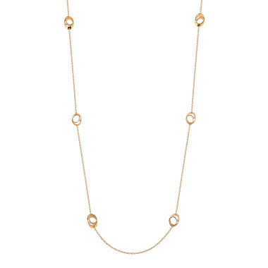         Gelbgold, Halsschmuck, Cammilli Dune Lange Kette