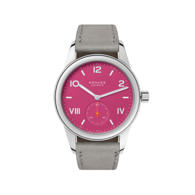         Damenuhr, Handaufzug, NOMOS Glashütte Club Campus deep pink
