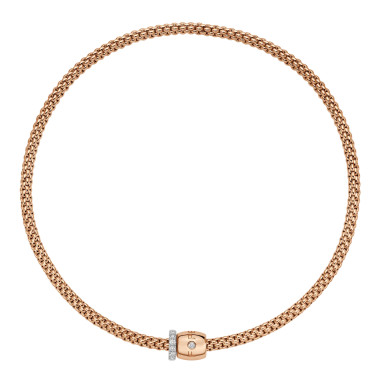         Roségold, Halsschmuck, FOPE Solo Flex'it Halskette